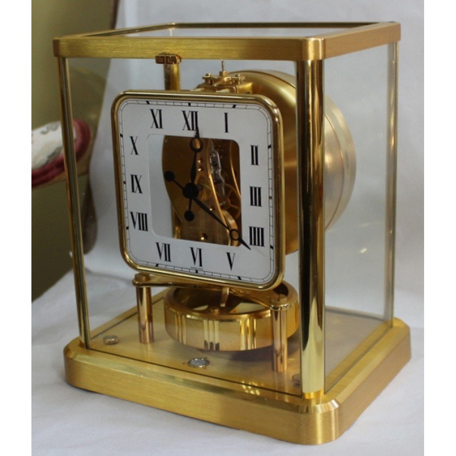 Jaeger LeCoultre Atmos Perpetual Motion Gold Plated Mantle Clock